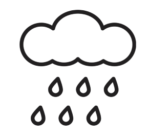 Rain falling on a roof, highlighting the need for quality guttering